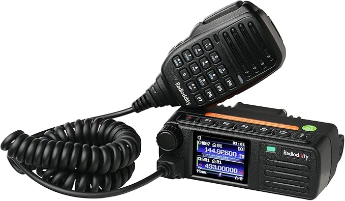 «Radiodity DB25-D: La Radio Móvil DMR de Doble Banda para Comunicaciones Exigentes»