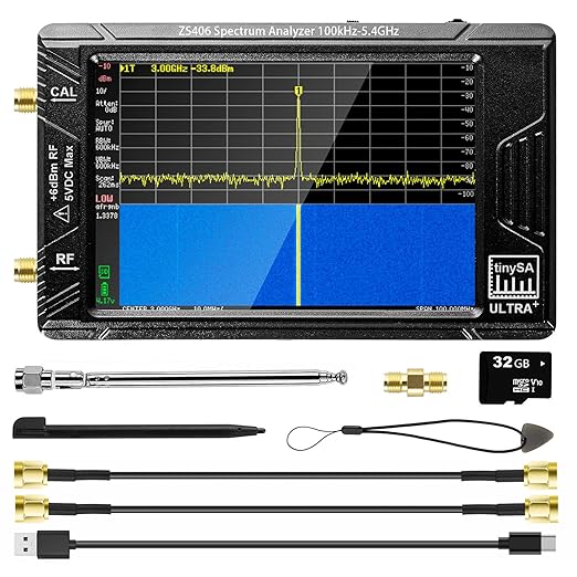 «AURSINC TinySA Ultra+ ZS406: El Mejor Analizador de Espectro Compacto para el Año 2025»