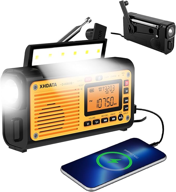 «Descubre la Versatilidad de la XHDATA D-608WB: Tu Radio FM/AM/SW para Aventuras y Emergencias»