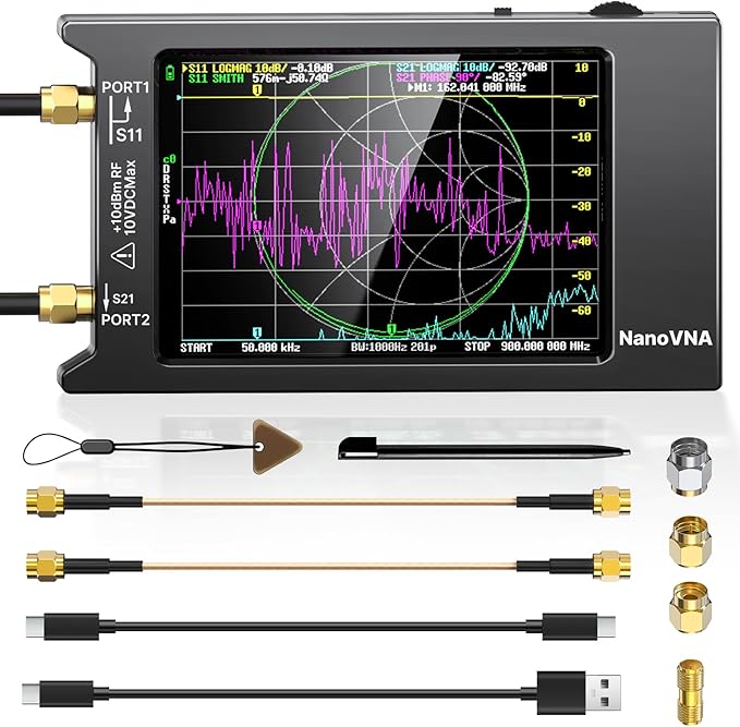 «Descubre el Poder del AURSINC NanoVNA-H4: El Analizador de Redes Vectoriales Imprescindible para Radioaficionados»