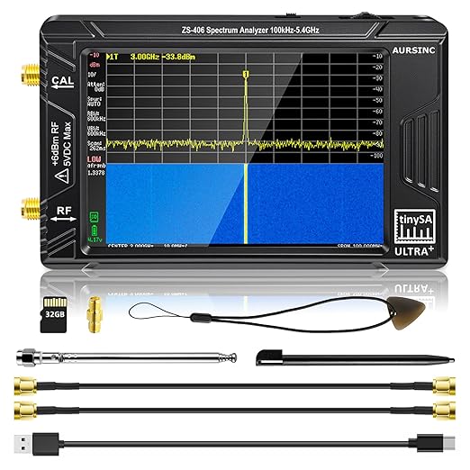 «Descubre el AURSINC TinySA Ultra+ ZS406: El Analizador de Espectro Definitivo para Profesionales»