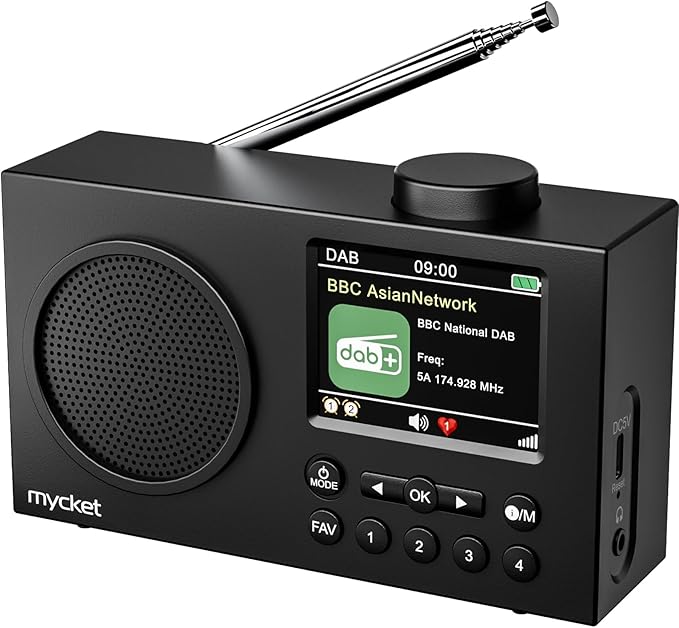 Mycket Dab Portable Radio: Tu Compañera Ideal para el Mejor Sonido Digital y Conexión Bluetooth